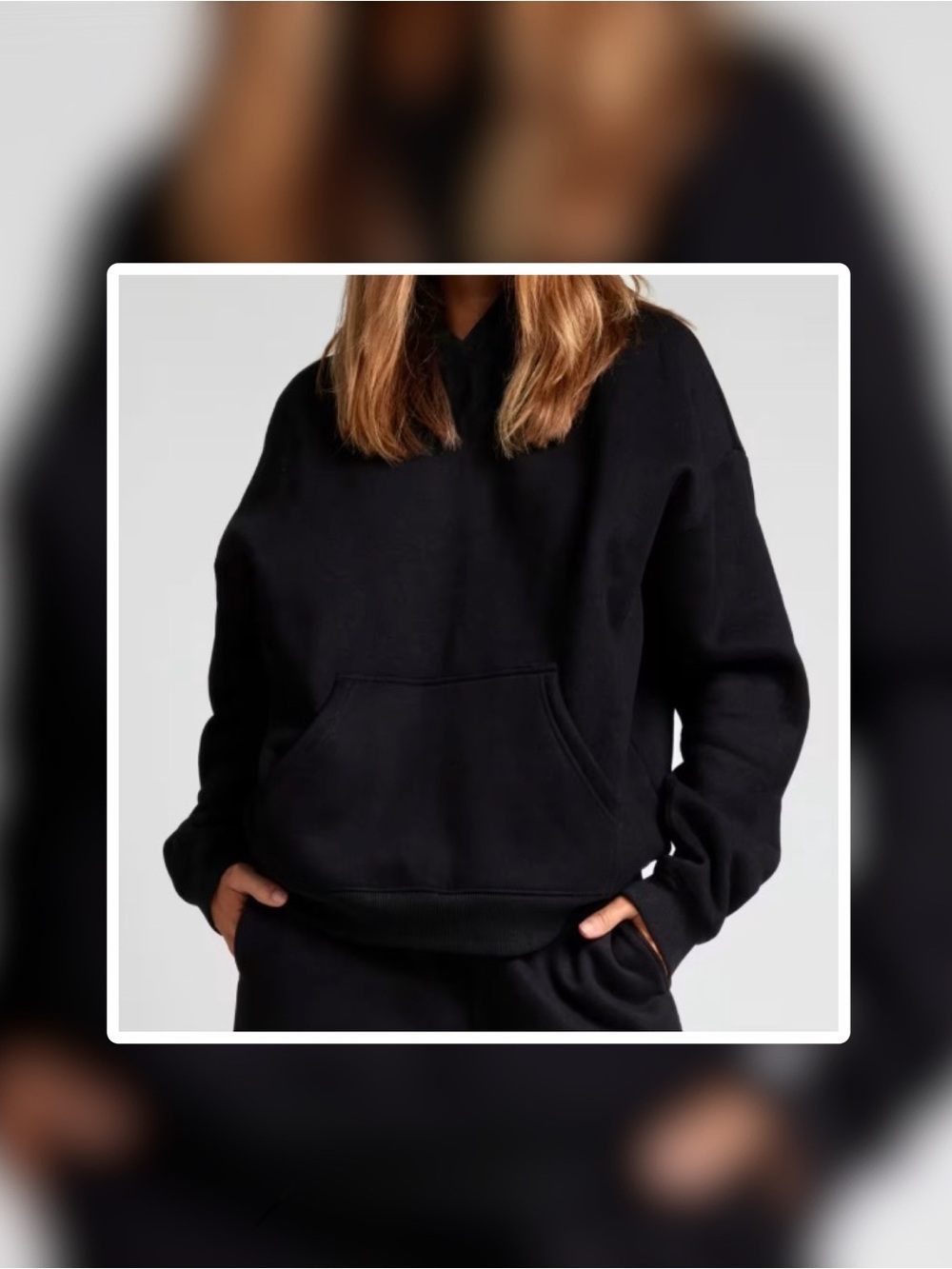 Comfrt Hoodie Sweatshirt: Basic Crop Oversized (new without tags)